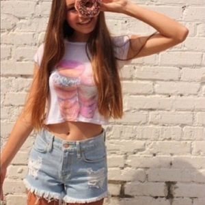 Brandy Melville | Distressed Denim Shorts